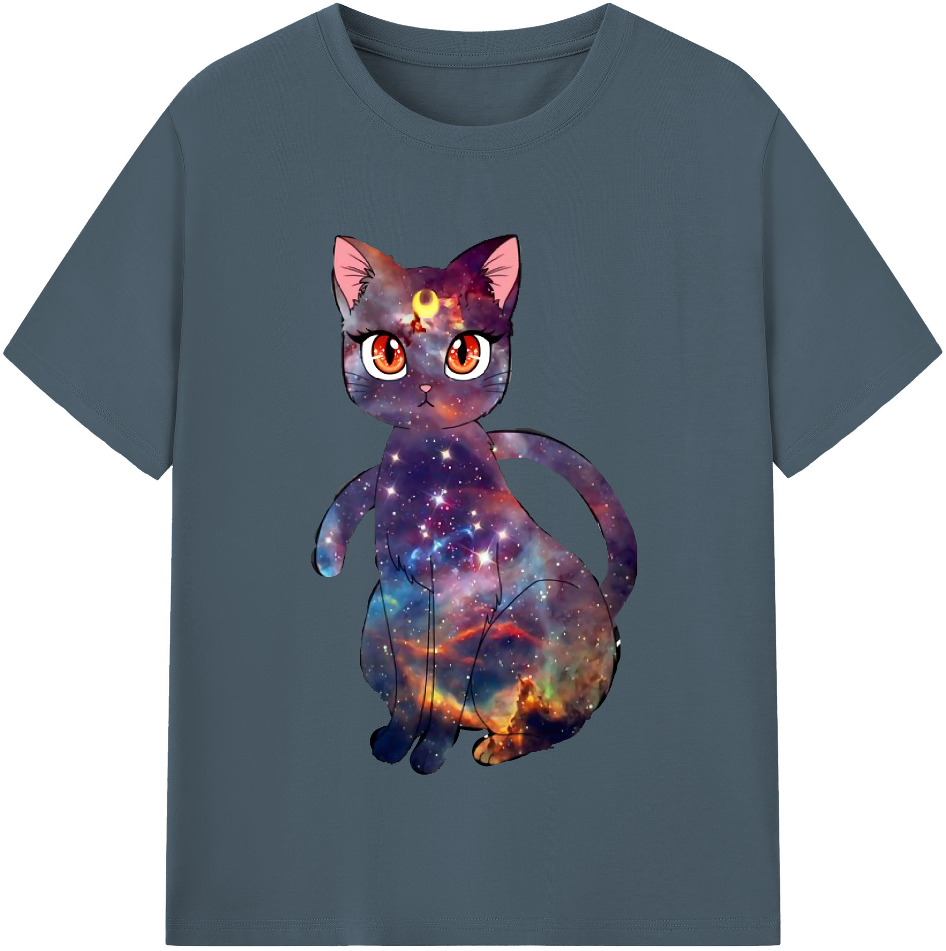 （画像用） 美少女戦士セーラームーン Sailor Moon 綿100％半袖Tシャツ（フロントプリント）